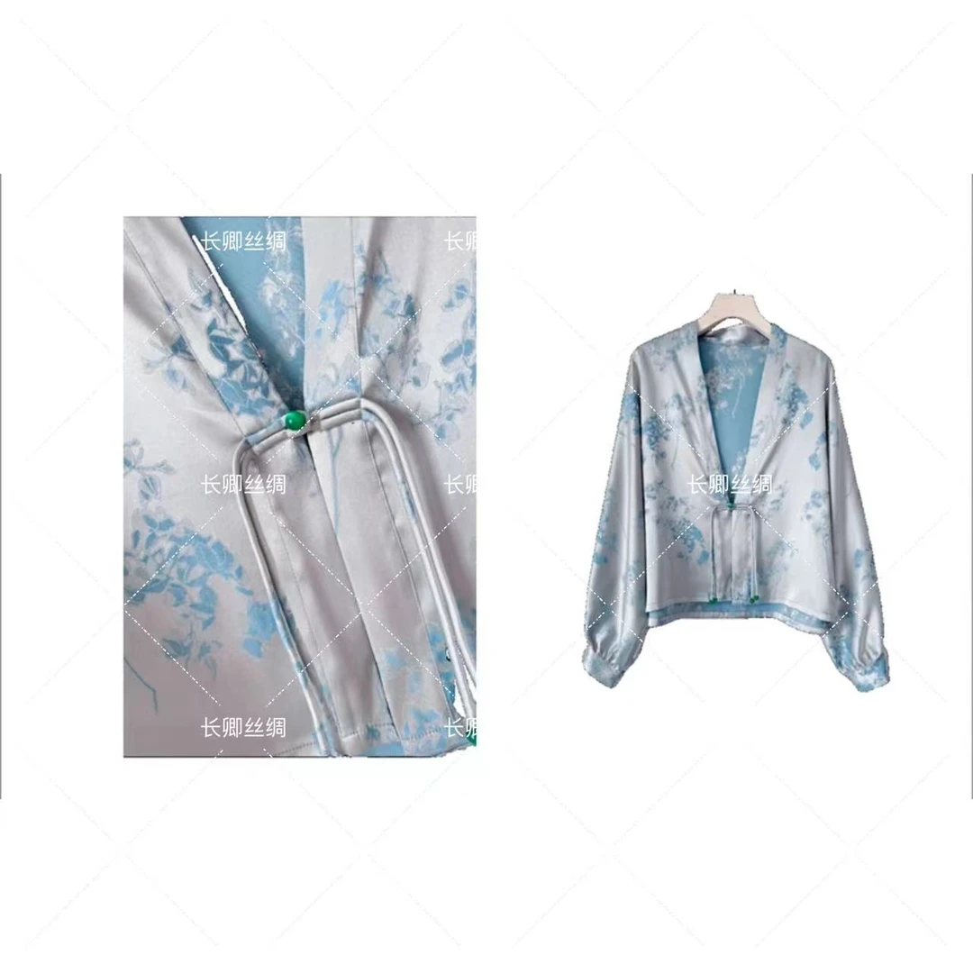 长卿 原创设计师新中式上衣女外套小衫百搭 23088