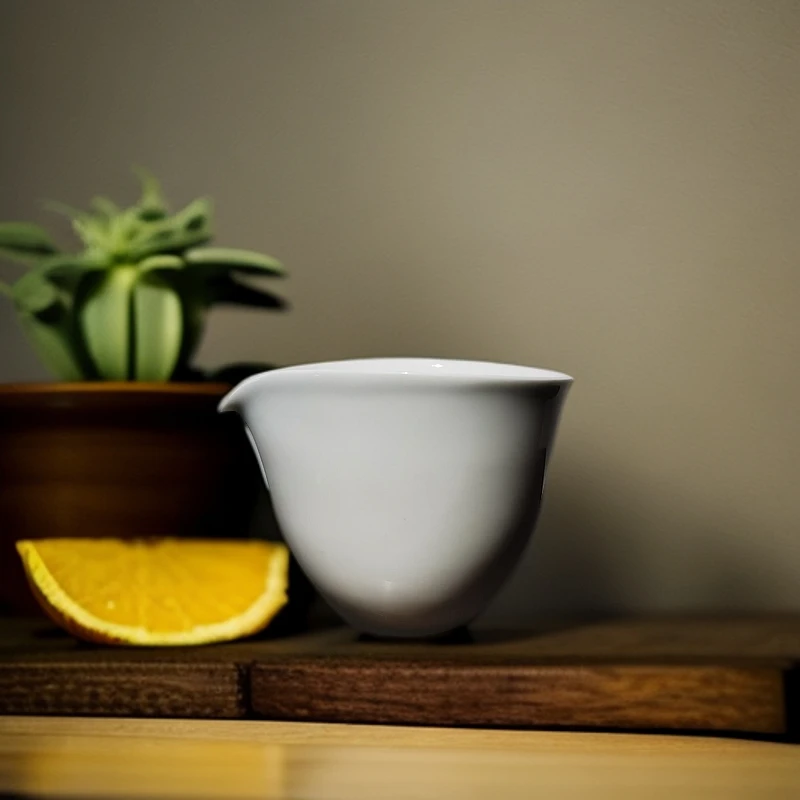 单色釉（甜白釉）公道杯