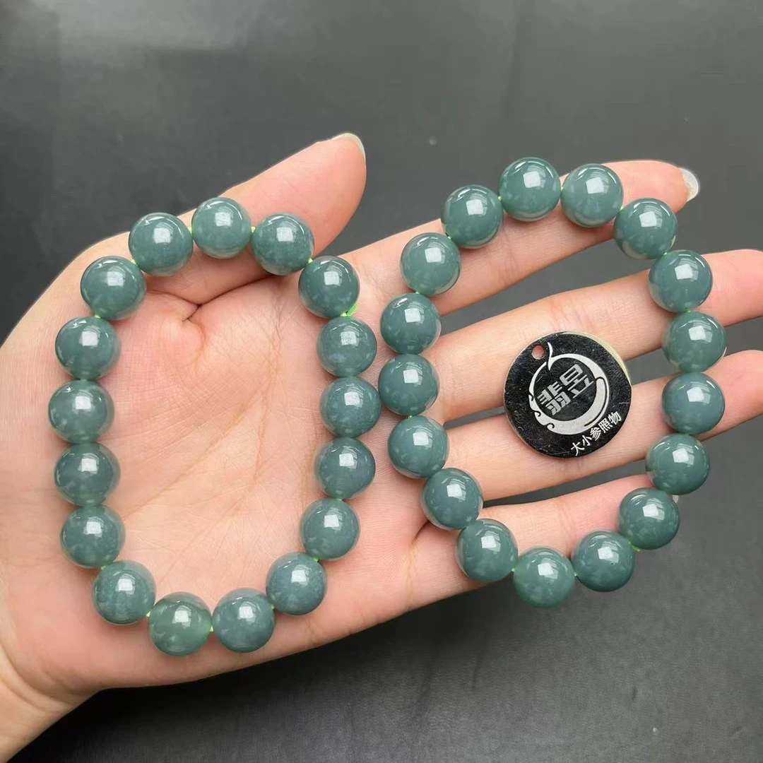 翡昱-N8-20987-天然A货翡翠手串/约11+/约17颗-多样性发其一C