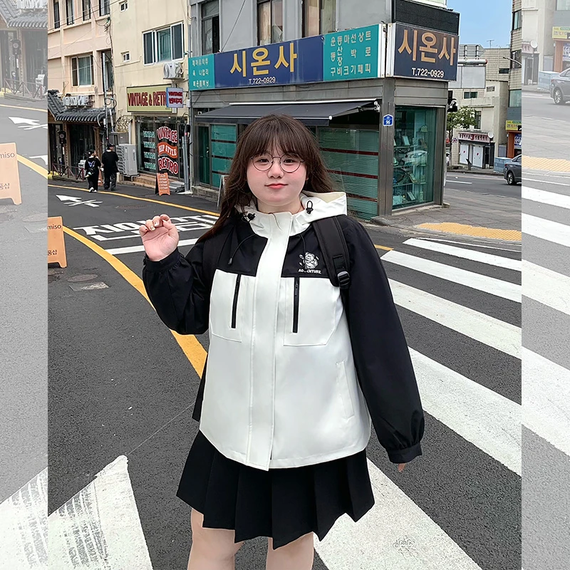 【粉丝回馈】显瘦Bi入 三防面料连帽冲锋衣外套