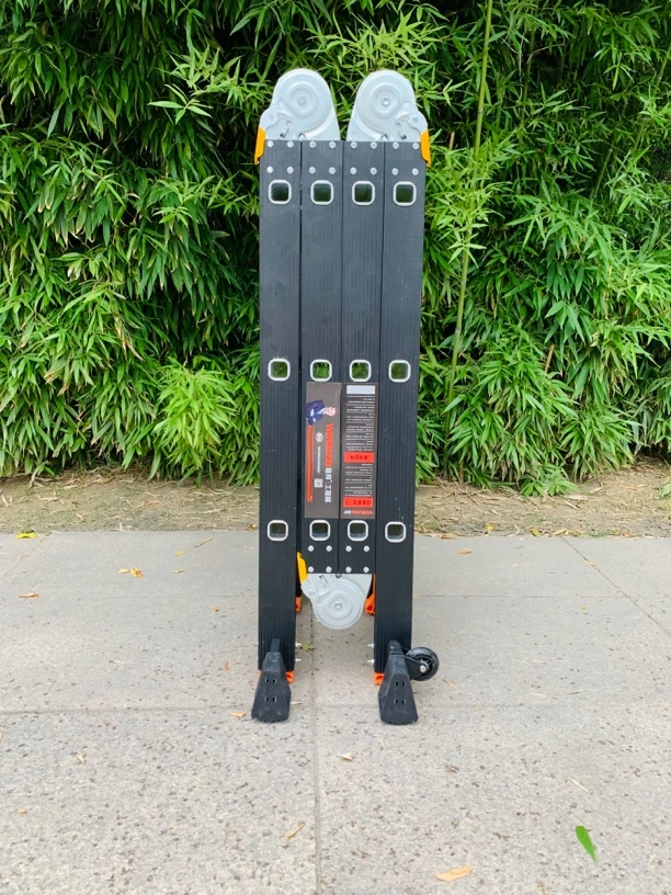 稳邦多功能金刚黑平衡杆折叠梯