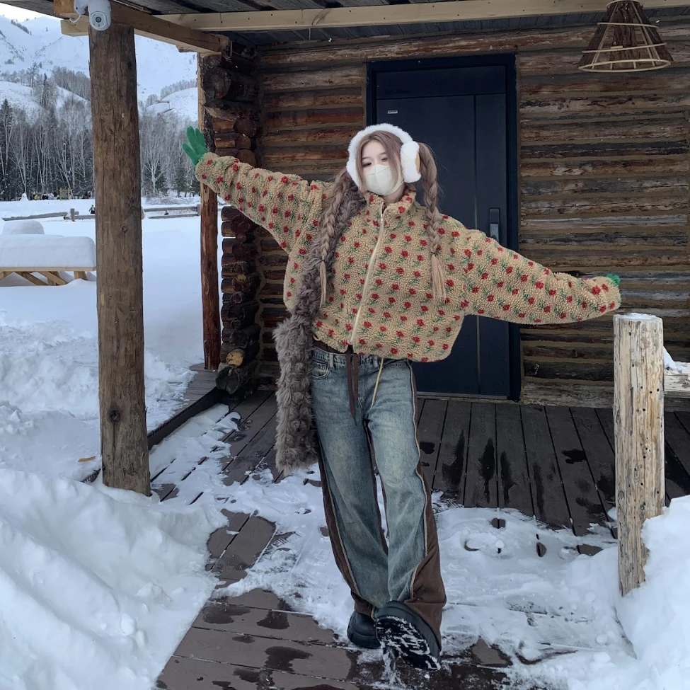 【李嘎嘎】“蔷薇未满”ins提花外套 007