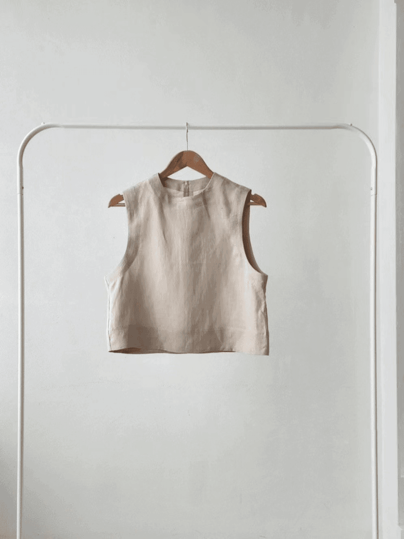 东大门JS夏季宽边短款无袖背心/NO退换