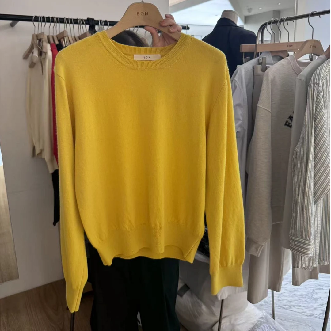 东大门E简约圆领长袖毛衣