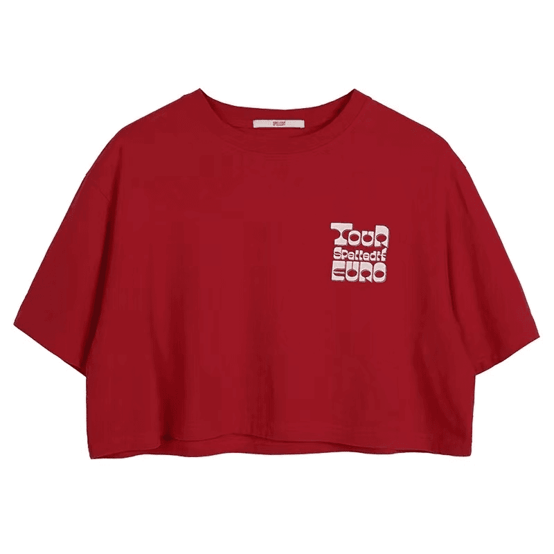 SP夏季百搭宽松圆领短款T恤/NO退换