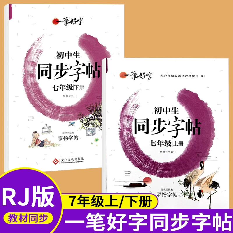 【七年级同步字帖】初中生同步字帖七年级上册/下册一笔好字人教版