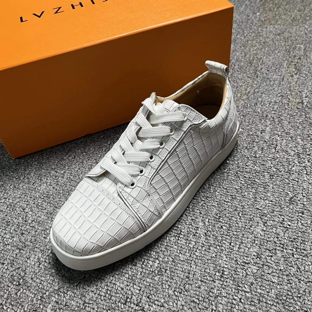 男士经典鞋子百搭透气白鞋低帮白色男鞋轻奢高端干净感痞帅男鞋