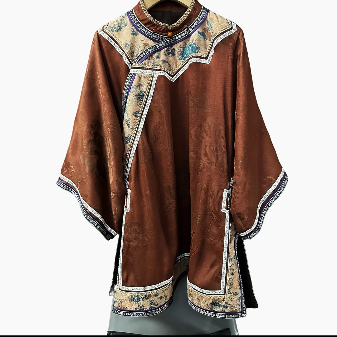 枳锦手作红云纱纱罗古法上衣手工制作（L）