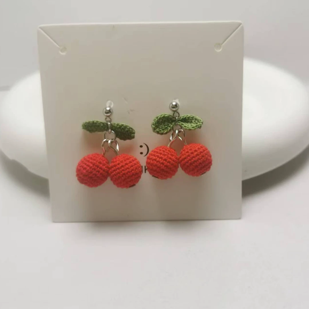 纯手工微钩钩织饰品