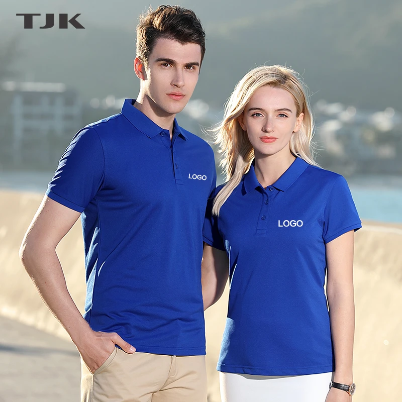 tjk/拓吉凯男士夏季户外休闲翻领polo衫半袖班服文化广告衫可印字