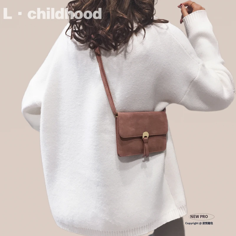 双层装手机小包女斜挎迷你小包2023新款潮复古韩版简约百搭小方包