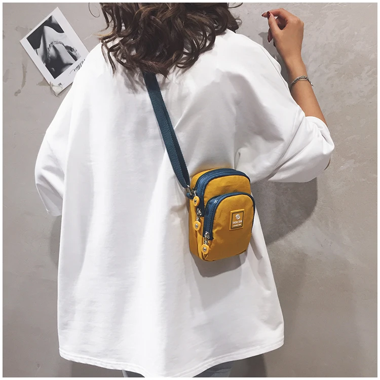 休闲肩包手机包斜挎包竖款多层轻便中老年妈妈迷你小包零钱包便携