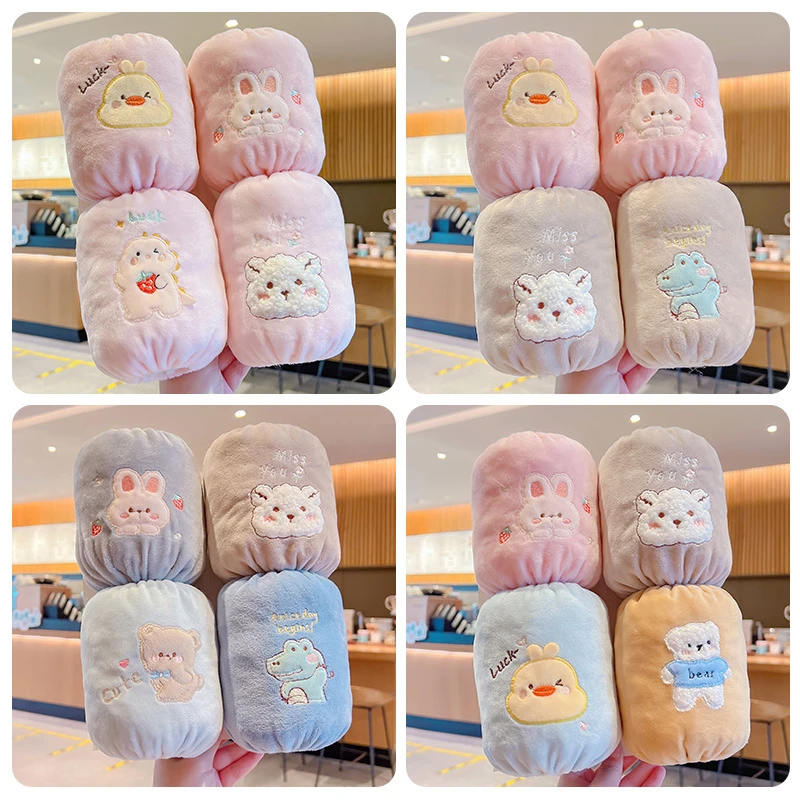 上班族袖套保暖袖套秋冬款暖手二合一袖套成人儿童时尚百搭卡通