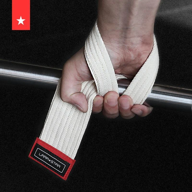 劳拉之星助力带硬拉带健身健美举重握力带划船护手