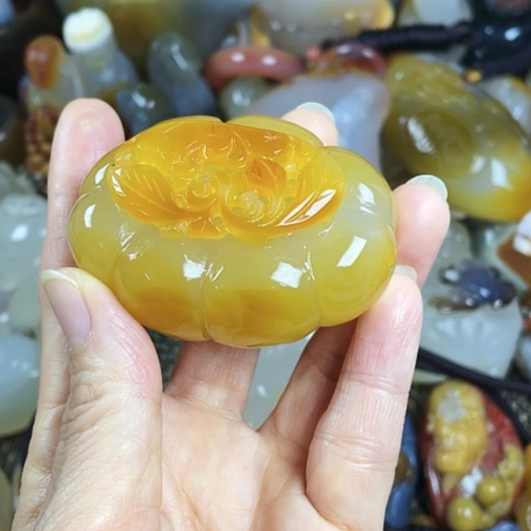 【闪购商品】玛瑙/玉髓把件未镶嵌贵*