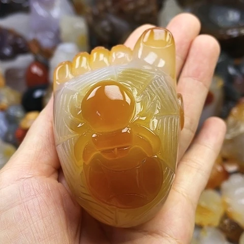 玛瑙/玉髓把件未镶嵌