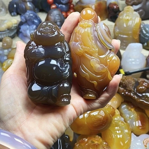 玛瑙/玉髓饰品未镶嵌用****4