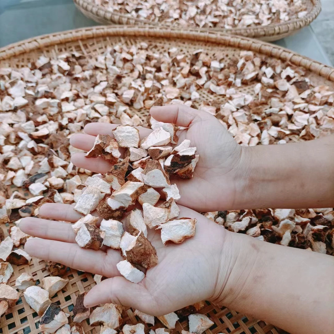 农家太阳晒干野生白肉粉质土付苓干片硬饭头五指毛桃