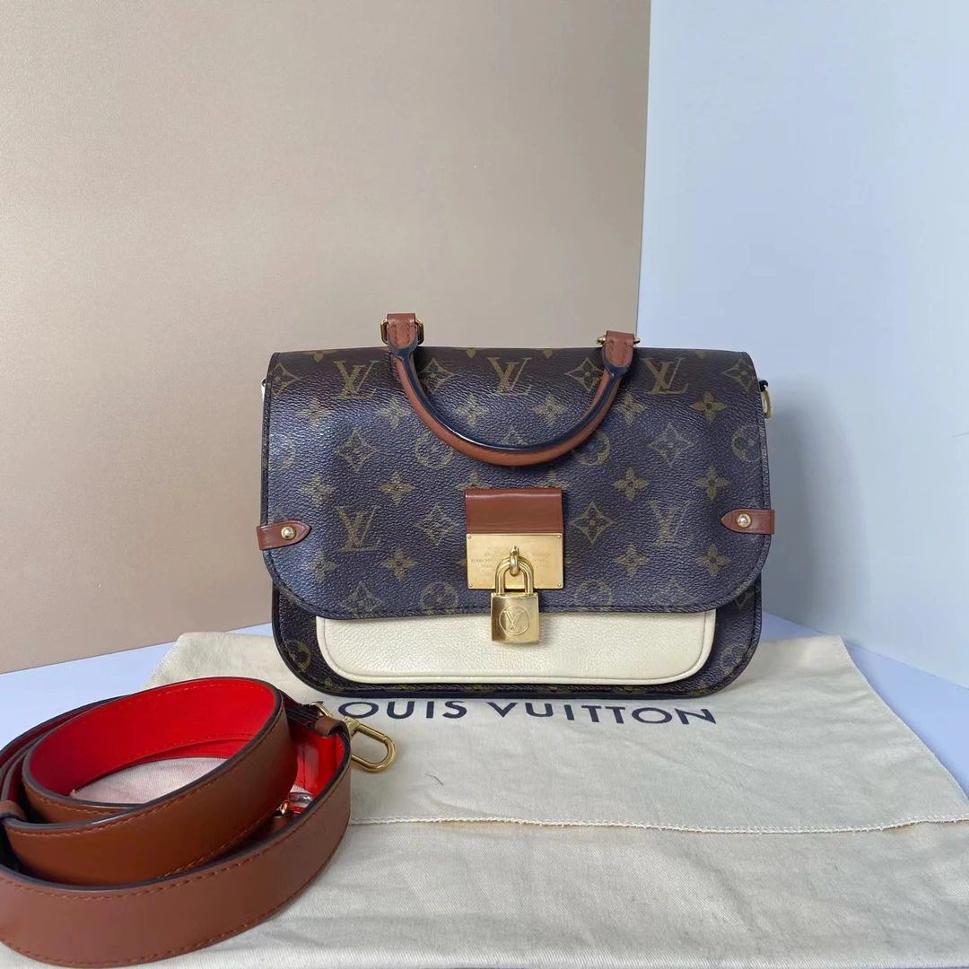 95新 LouisVuitton/路易威登 锁头邮差包CA4139/25*18【七宝优选】