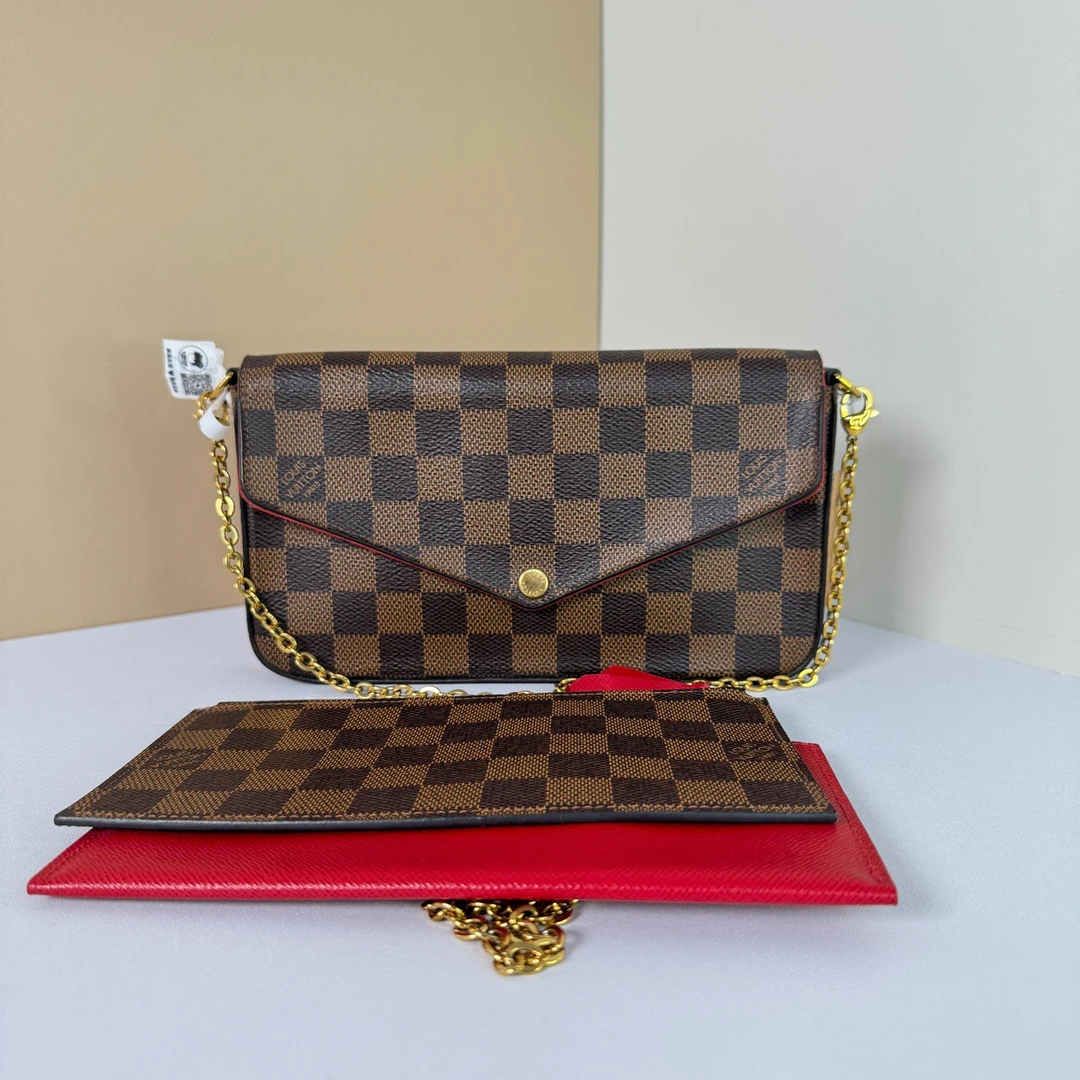 95新 LouisVuitton/路易威登 LV棋盘格三合一-18年【七宝中古】