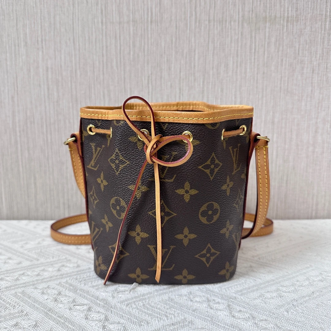 95新 LouisVuitton/路易威登 nano抽绳小水桶|AR1148【七宝二奢】