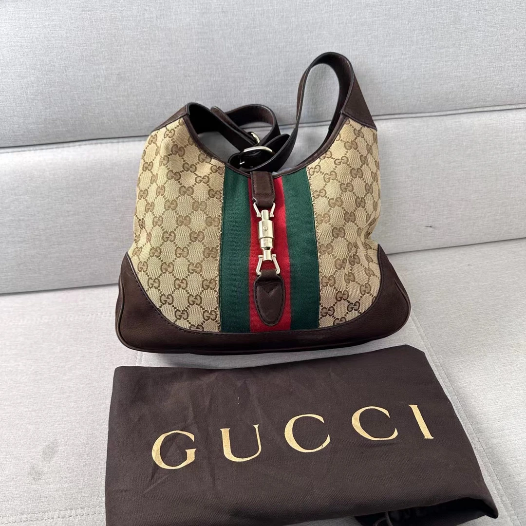 95新 GUCCI/古驰 Gucci Jackie老花包【七宝优选】