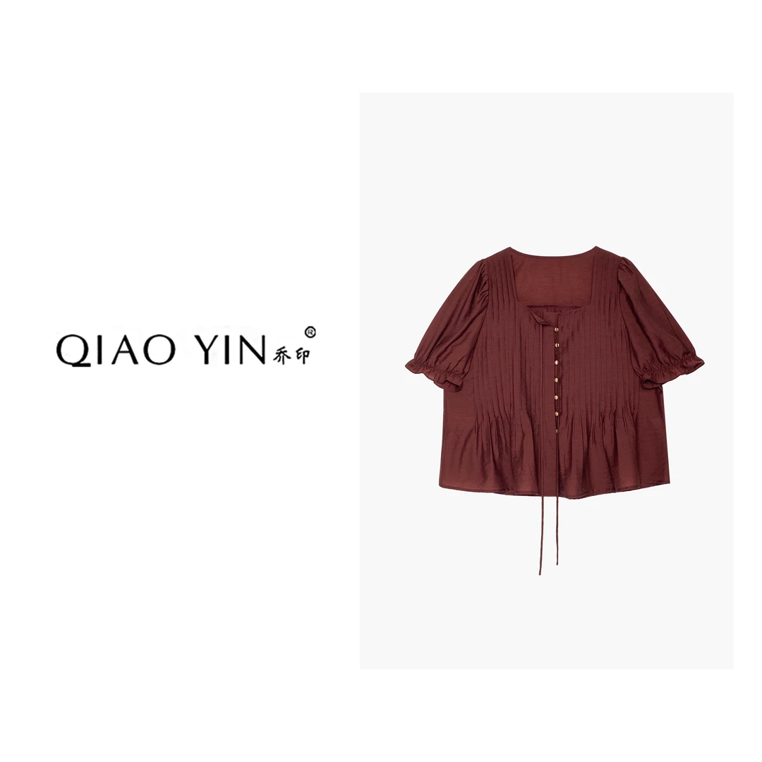 2024夏季新款时尚气质休闲收腰宽松设计感女装小衫QY24611
