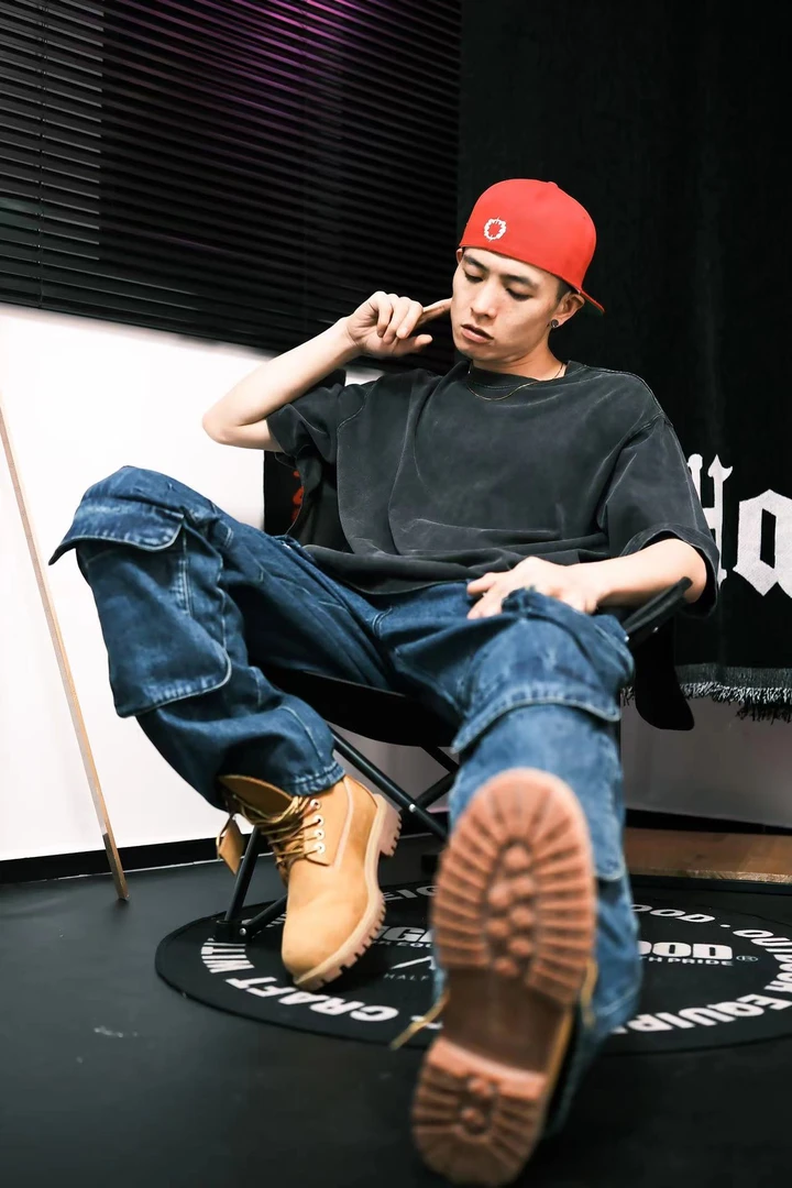 潮杂撮重磅多口袋重度水洗牛仔裤【5033+5035】