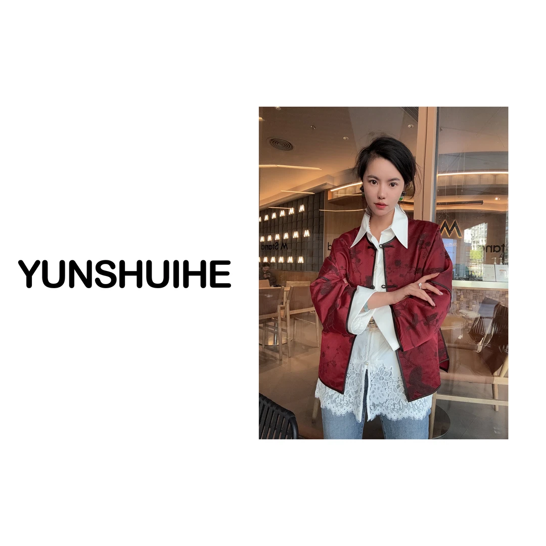 “紫荷”重磅立体刺绣高调性圆领短外套YW231005