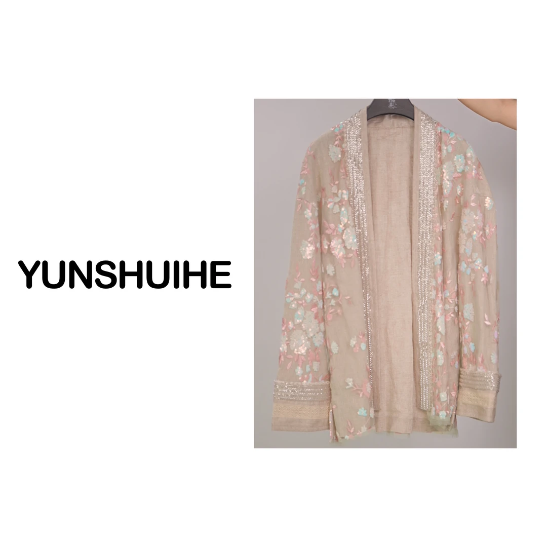 YUNSHUIHE/云水禾钉珠亮片外套WS240410
