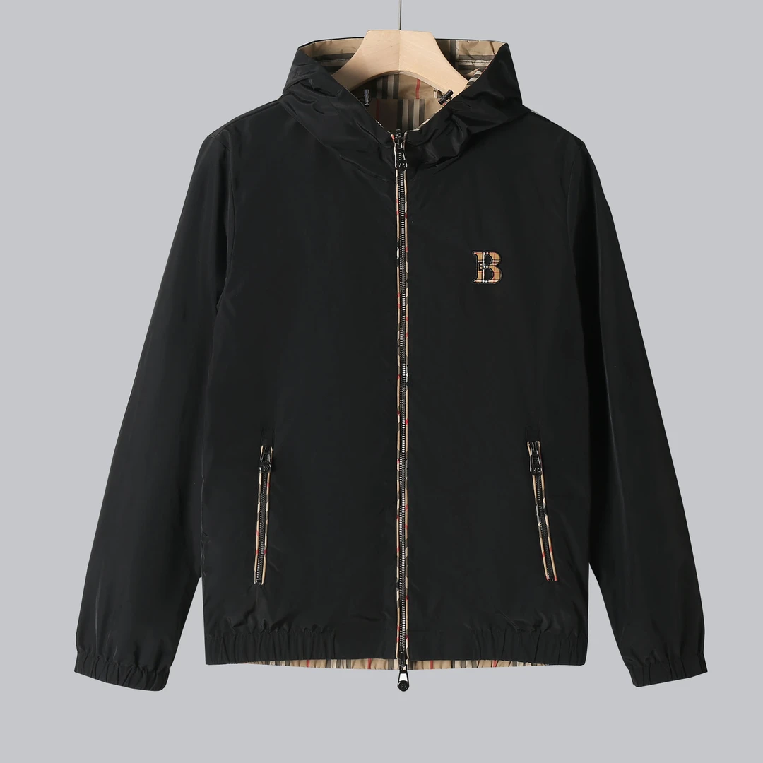 高端时尚轻奢新款男女同款连帽双面夹克外套[9985]