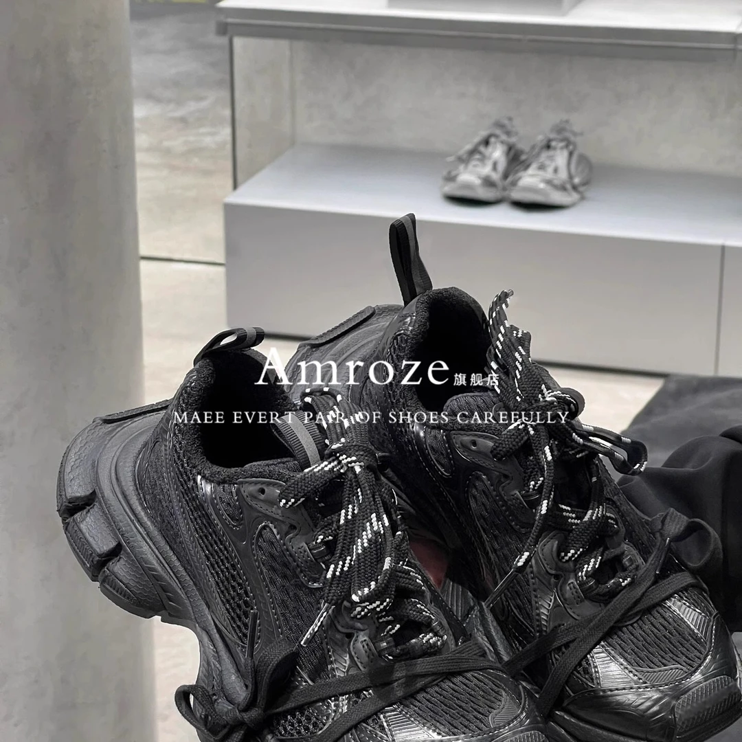 网红老爹鞋3XL~穿搭天花板做旧厚底增高情侣款休闲鞋透气百搭女鞋