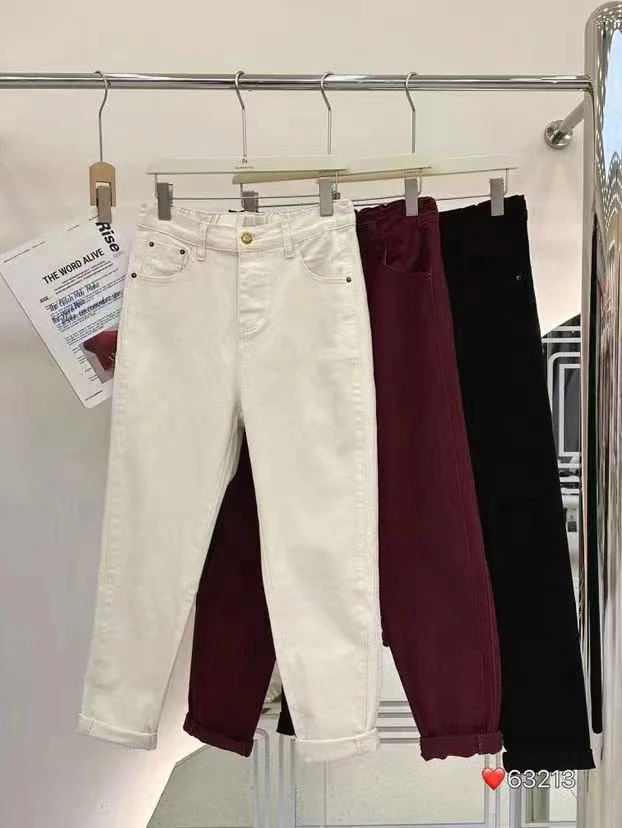 胖淼淼显瘦款加厚老爹裤休闲裤