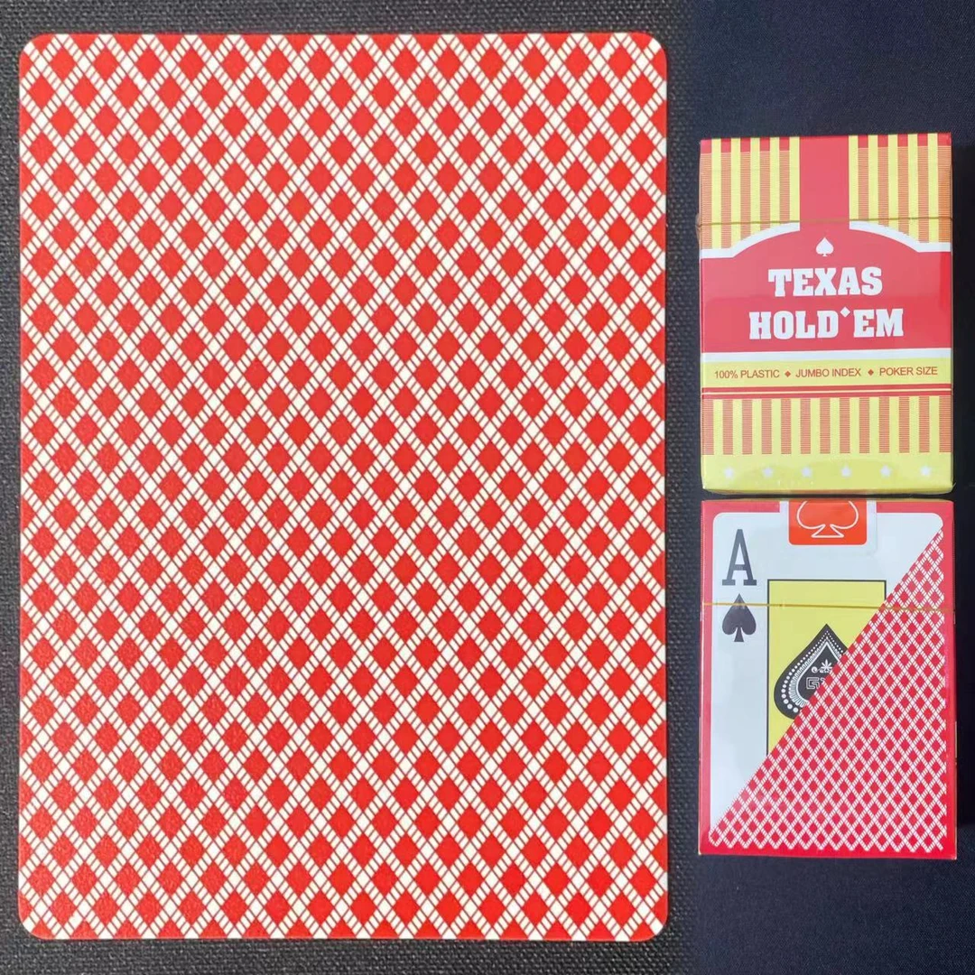 德州彤乐 308红连线 魔术牌密码牌背面识别扑克牌 【送图解】包教会