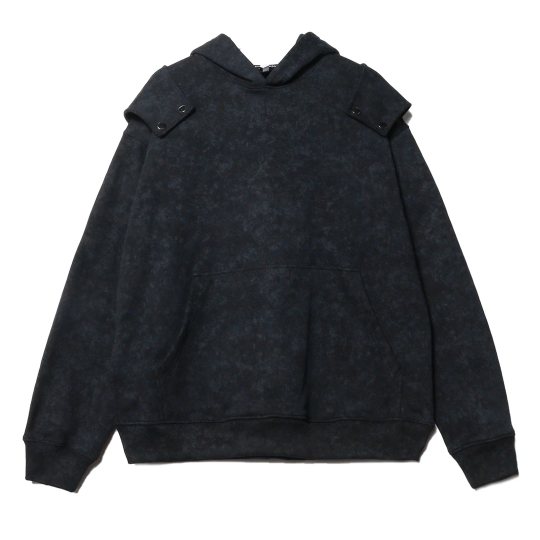 WY52连帽黑色秋季时尚潮流高级感宽松慵懒风圆领百搭卫衣外套长袖