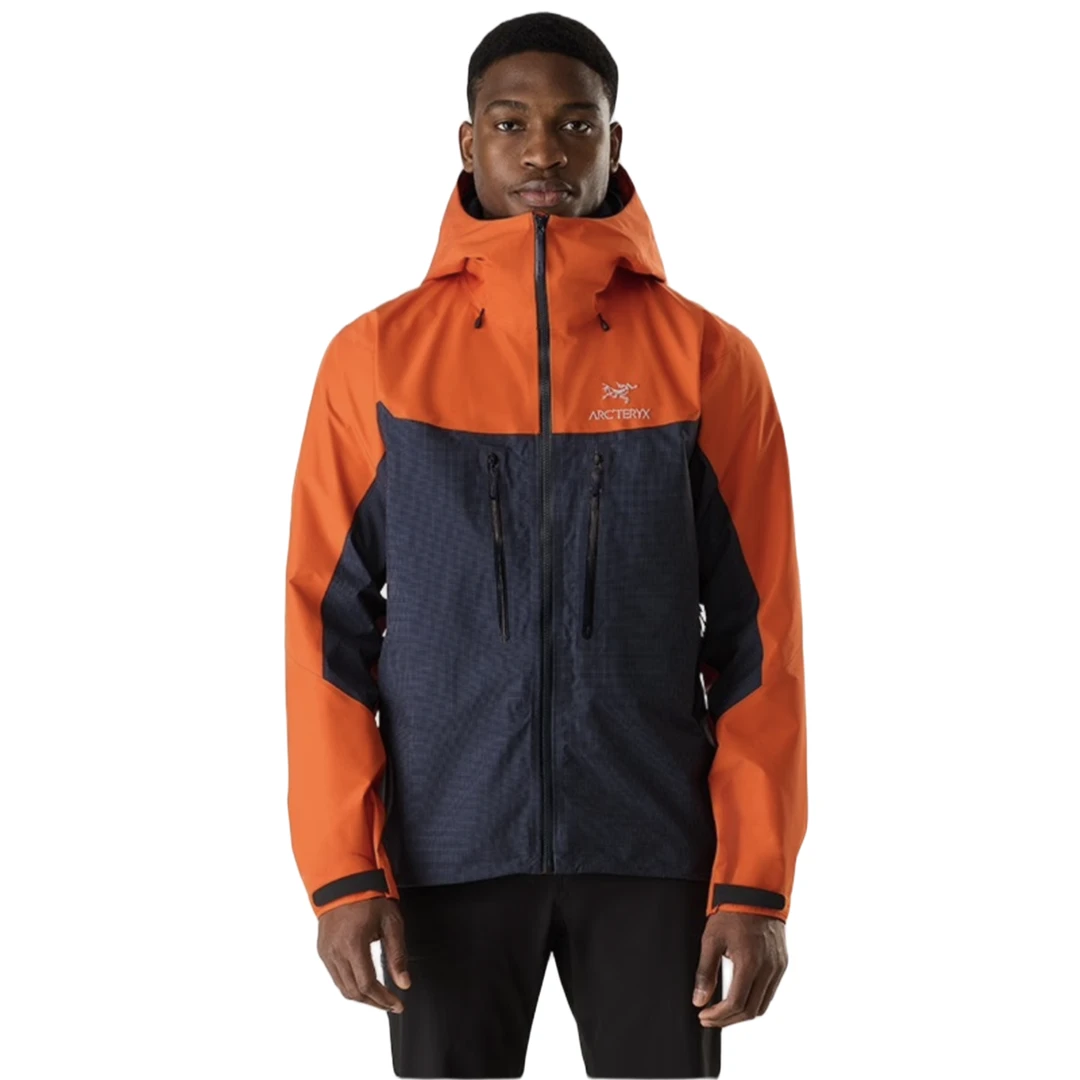 ALPHA JACKET GORE-TEX 防水男子 冲锋衣 菲诺橙