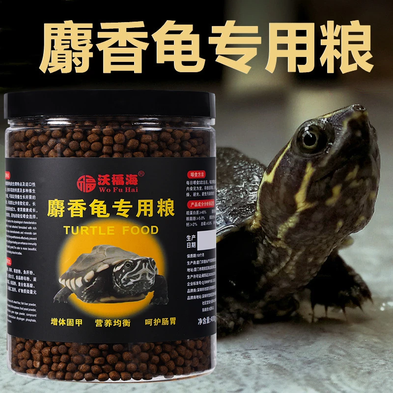 麝香龟专用粮深水龟高蛋白饲料营养型龟粮剃刀龟红面蛋龟窄桥龟粮