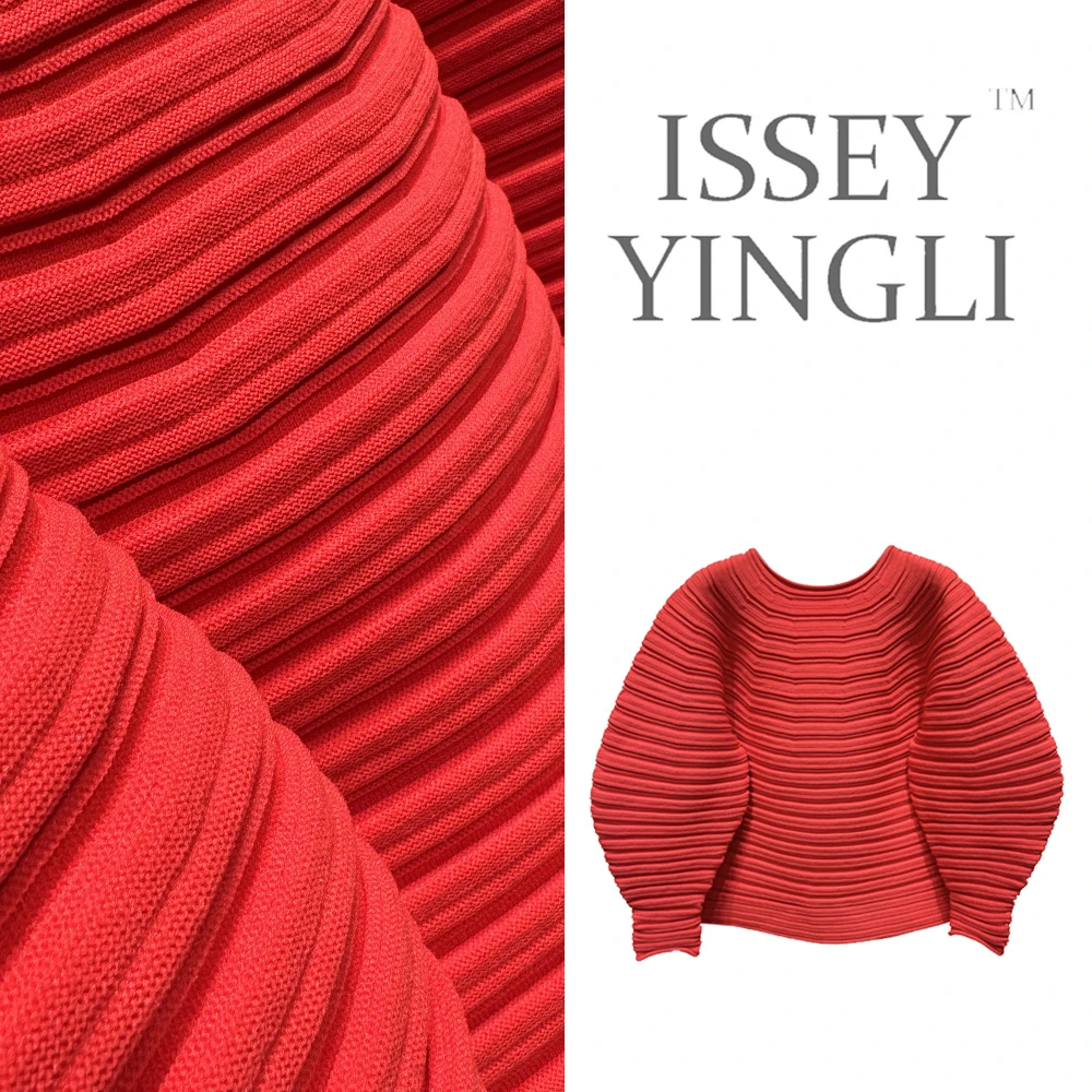 莉褶褶皱针织女装秋冬套头上衣时尚设计显瘦宽松百搭女装上衣2227