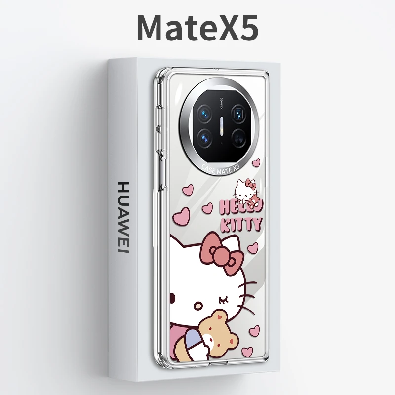华为matex5手机壳透明matex3全包防摔mate新款x5超薄x3抱熊小圆猫