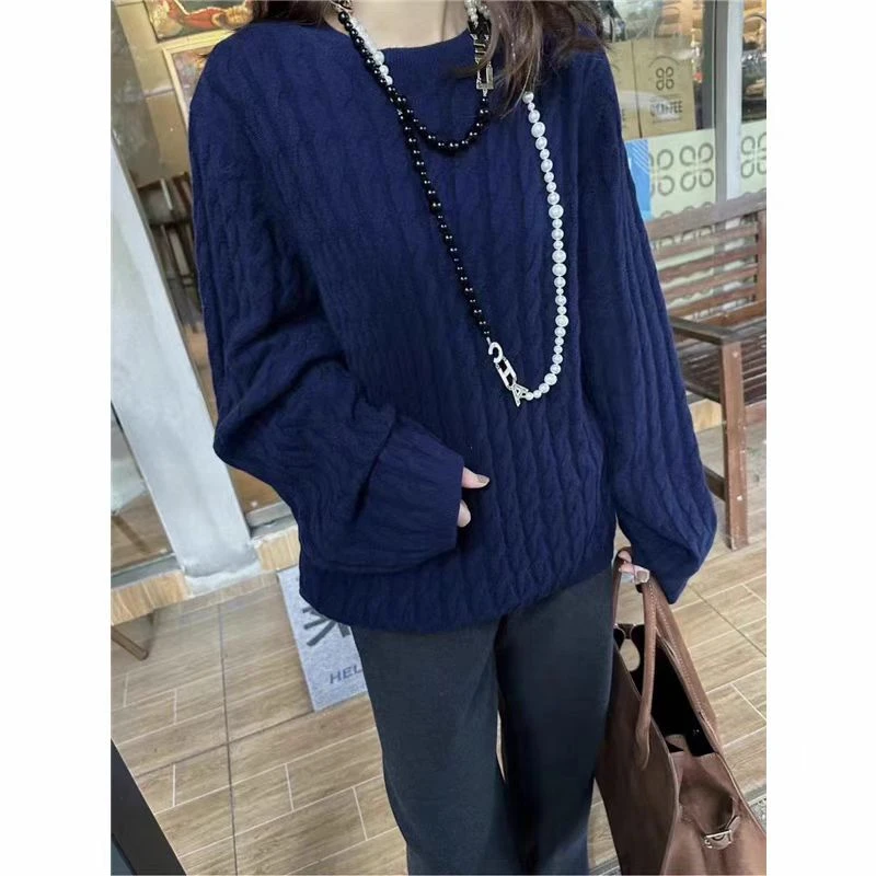 0225-03   女款百搭气质绞花针织毛衣打底  ZWX  M-69