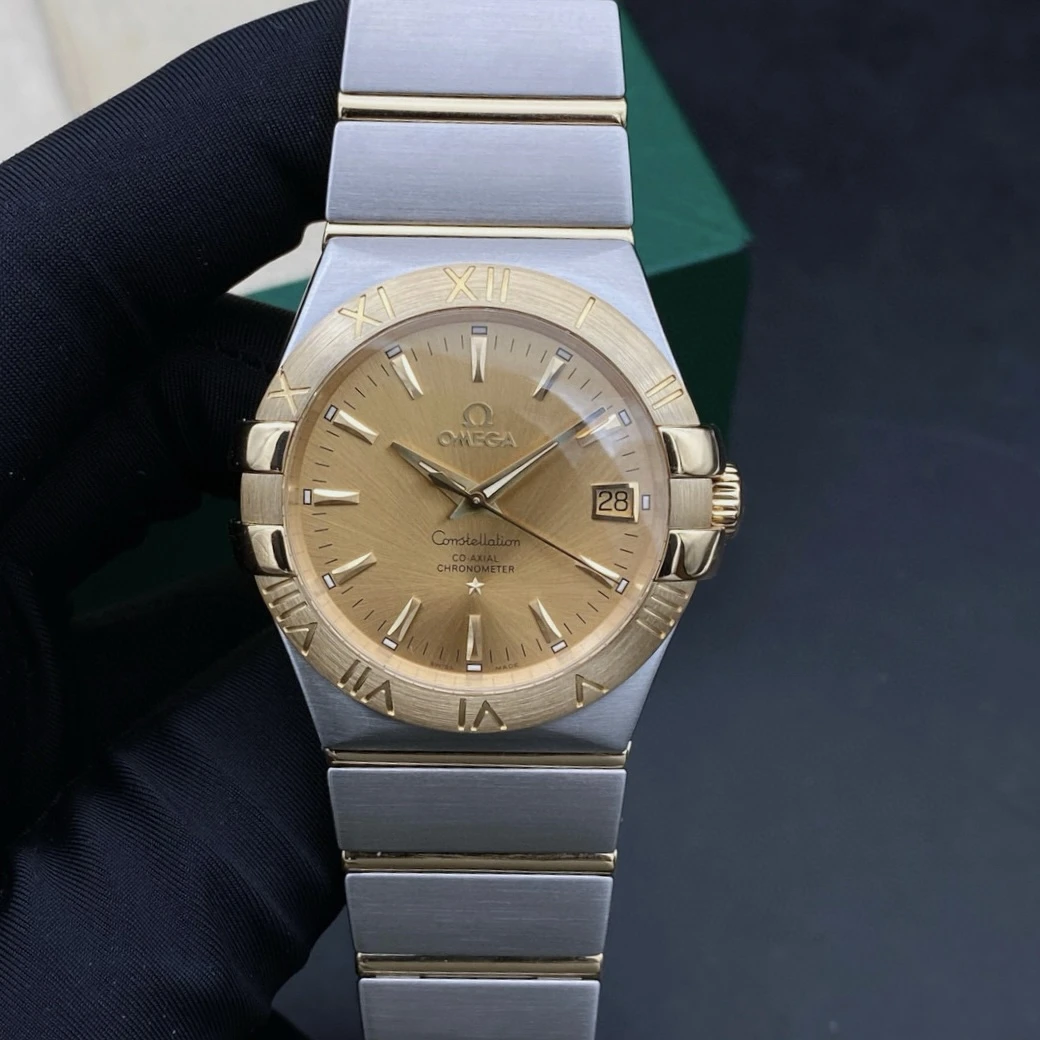 99新 Omega/欧米茄 星座系列/间金/表径35