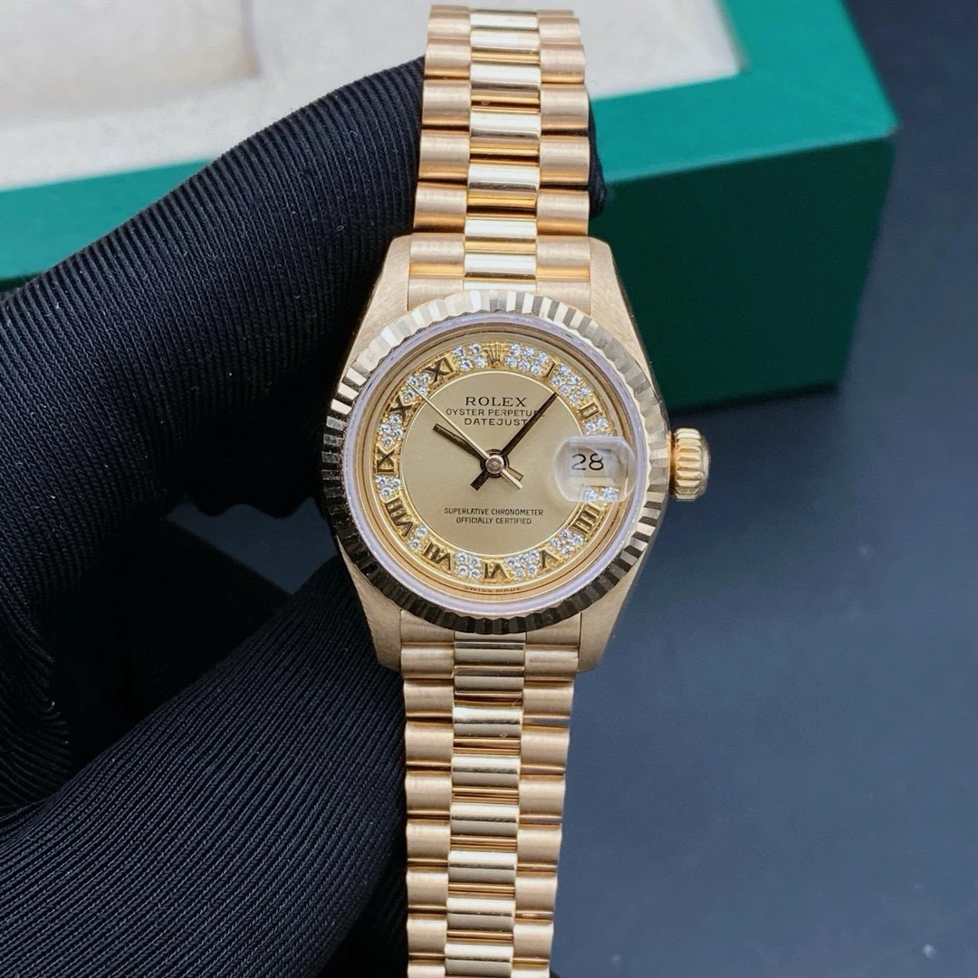 99新 Rolex/劳力士 真时名表/日志69178/机械女表/表径26/18k金