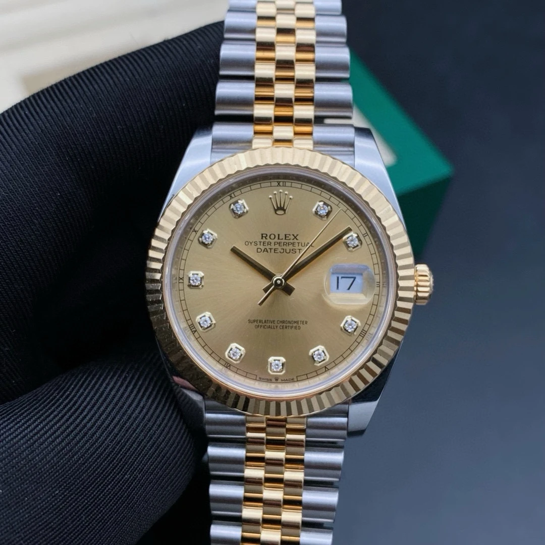 99新 Rolex/劳力士 22年/日志126333金盘钻/表径41