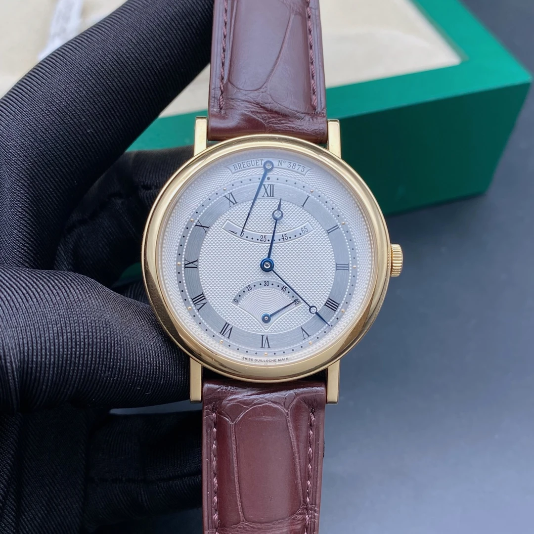 99新 BREGUET/宝玑 真时名表/机械男表/18K金/40表径