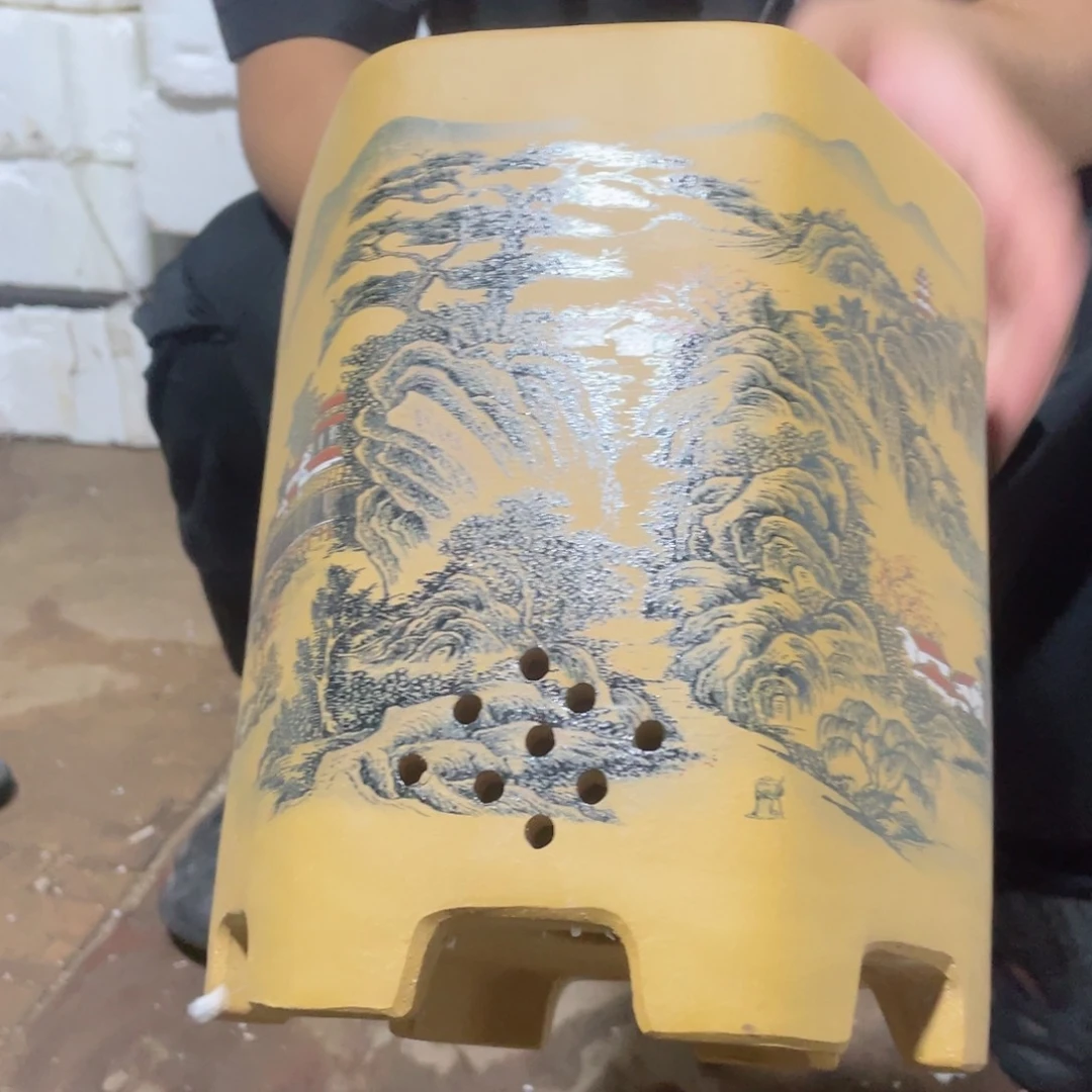 紫砂花盆口径15.25口径
