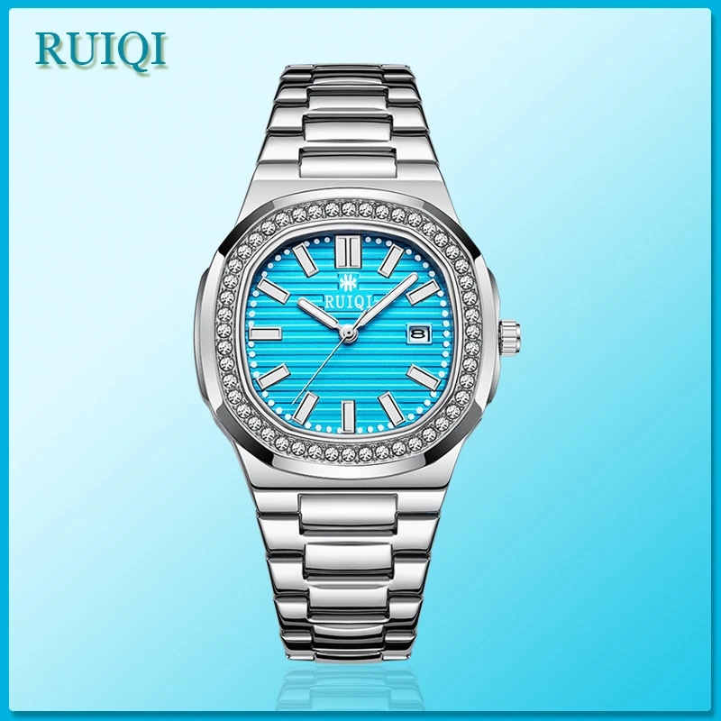 【云仓直发】鹦鹉罗款背透自动摆陀双机芯男士腕表6602蓝