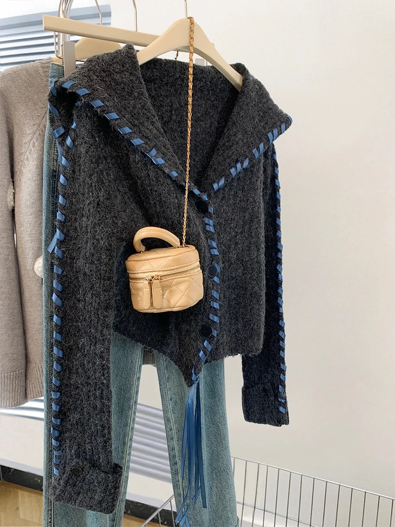 韩系百搭减龄厚款毛衣