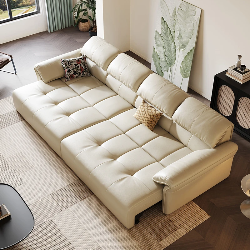 【大象GN-806#】电动智能真皮沙发客厅可伸缩沙发床现代简约沙发