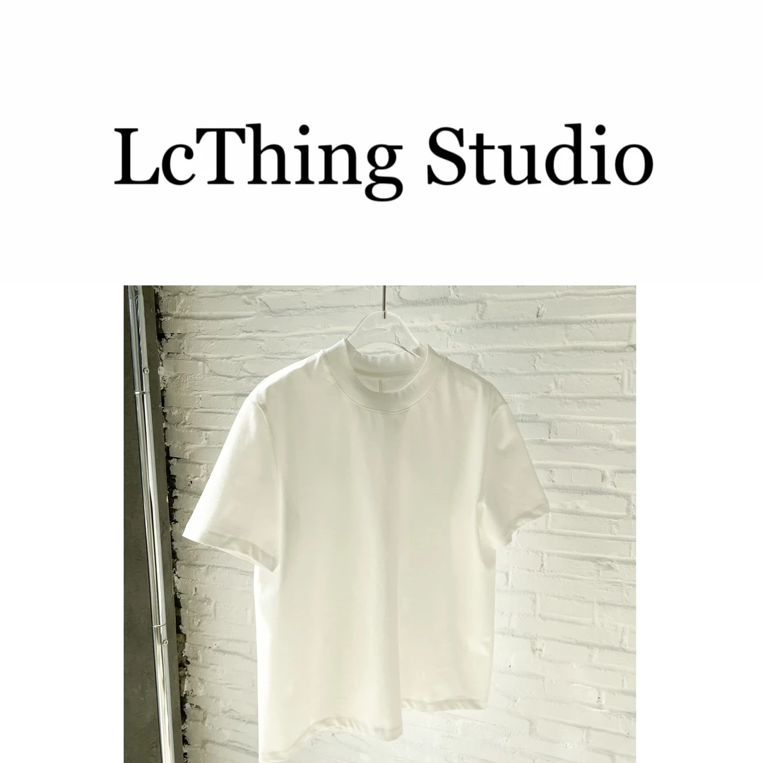 LcThing Studio |极简风短T百搭夏季圆领简约纯色纯棉透气设计师