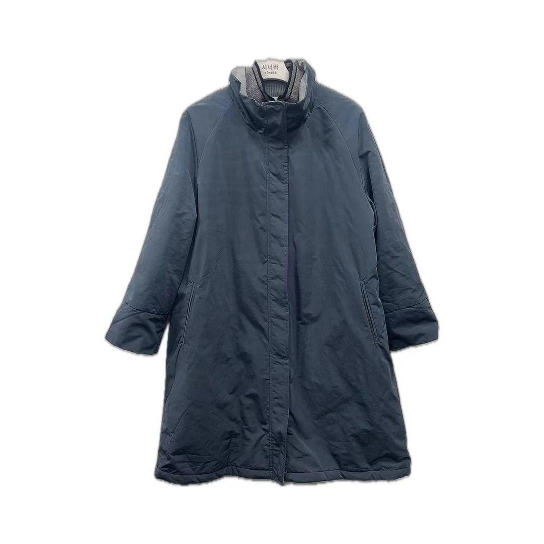 【xineba2】韩国中长款立领时尚棉服2024新款女士洋气舒适百搭保暖